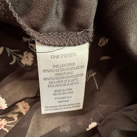 Mimi China Floral Tiered Layered Dress Size Medium - Picture 12 of 17